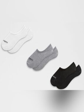 Lululemon Daily Stride NWT Multi  No-Show.  3 pack Socks Size S Black Wordmark